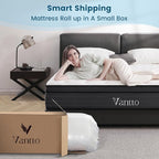 King Size Mattress, 14 Inch Hybrid Memory Foam King Bed Mattress with Pocket Springs for Motion Isolation Pressure Relief, CertiPUR-US