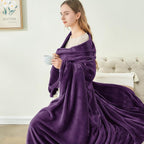 BEDELITE Fleece Blanket Twin Size Purple Throw Blankets for Couch & Bed, Luxury Plush Cozy Fuzzy Blanket 60x80 inches, Super Soft Warm Lightweight Throw Blanket for Travel Camping