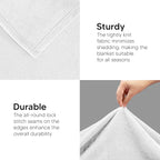 Utopia Bedding Fleece Blanket Queen Size White 300GSM Luxury Anti-Static Fuzzy Soft Microfiber Bed Blanket (90x90 Inch)