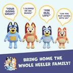 Bluey Sound Effects Talking Stuffed Plush, 13” Soft Musical Toys, Interactive Stuffed Animal with 9 Different Phrases, Musical Toys for Kids