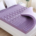 MUXHOMO 3 Inch 7-Zone Twin XL Mattress Topper, Egg Crate Foam Mattress Topper Twin XL Size for Back Pain, Lavender Cooling Gel Infused Bed Pad, CertiPUR-US and Oeko-TEX Certification (79"×38")