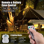 Minetom Battery Operated String Lights, 21FT 60 LED Globe Fairy Lights with Remote, Waterproof Twinkle Lights for Indoor Outdoor Bedroom Classroom Dorm Camping Canopy Wedding Xmas Decor, Warm White