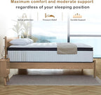 King Size Mattress, 14 Inch King Size Memory Foam Mattress in A Box for Comfort Sleep & Pain Relief, CertiPUR-US Certified, Medium Firm Mattresses