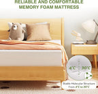 EGOHOME Full Size Memory Foam Mattress, 12 Inch Bed Mattress in a Box with Cooling Green Tea Gel, Relieve Pressure with Medium Support, CertiPUR-US Certified, 75''L x 54''W, White