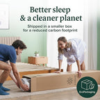 ZINUS 8 Inch Twin Green Tea Memory Foam Mattress [New Version], Fiberglass free, Medium Firm Feel, Zoned Pressure Relief, Certified Safe Foams & Fabric, Mattress in A Box