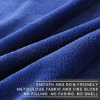 Fleece Blanket Twin Size 350GSM Lightweight Throw for The Bed Extra Soft Brush Fabric Super Warm Sofa Blanket 66" x 90"(Royal Blue Twin)