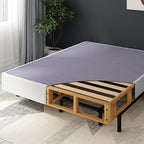 ZINUS Edgar 8 Inch Bamboo Box Spring, Mattress Foundation, Sturdy Bamboo Structure, Low Profile, Easy Assembly, Full