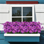 AGIRL 24 Bundles Artificial Flowers for Outdoor,No Fade Fake Plastic Flowers Faux Plants for Decoration Hanging Planters Indoor Outside Garden Porch Window Box Home Wedding Farmhouse