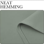 NICETOWN Room Separating Divider, Greyish Green Room Divider Curtain Screen Partition, Function Thermal Blackout Patio Door Curtain, Sliding Door Insulated Curtain for Patio, 8.3ft Wide x 10ft Long