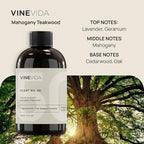 VINEVIDA Mahogany Teakwood Fragrance Oil for Cold Air Diffusers - 16 Fl Oz - Essential Oils for Diffuser Oil Refill & Air Freshener Room Spray