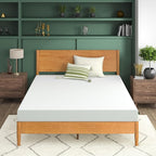 ZINUS 6 Inch Green Tea Memory Foam Mattress, Full, Fiberglass Free, Patented Custom Contour Support, Sturdy Base Foam, CertiPUR-US Certified, Mattress in A Box, White