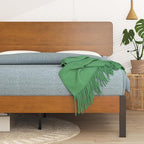 ZINUS Olivia Metal and Bamboo Platform Bed Frame, No Box Spring Needed, Wood Slat Support, Easy Assembly, Full