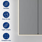 Spinal Solution, 1.5-Inch Split Bunkie Board for Mattress/Bed Support - Fully Assembled, Improved Comfort and Support, Full, Gray