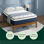 ZINUS 14 Inch Cooling Comfort Support Hybrid Mattress [New Version], California King, Fiberglass Free, Medium Plush, Cooling Motion Isolation, Certified Safe Foams & Fabric, Mattress in A Box