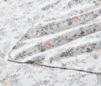 Laura Ashley - Flannel Sheets Queen Size, Anti-Pilling & Wrinkle Resistant Cotton, Touchably Soft for All-Season Comfort - Bed Sheets with Matching Pillowcases & Fitted Sheet (Rosalie Grey)