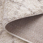 SAFAVIEH Arizona Shag Collection 6'7" Round Ivory/Beige ASG741A Moroccan Non-Shedding Living Room Bedroom Dining Room Entryway Plush 1.6-inch Thick Area Rug