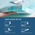 EGO Topper 3 Inch Twin Memory Foam Mattress Topper, Gel Foam Mattress Topper for Pressure Relief, Ventilated Design Bed Topper in a Box, CertiPUR-US Certified, Medium