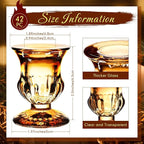Foaincore 42 Pcs Candlestick Holders Bulk 2.5 Inch Taper Candle Holder for Table Centerpiece Thick Glass Ritual Candle Stand for Wedding Christmas Valentines Festival Party Decorations(Gold)