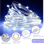Fairy Lights Battery Operated, 12-Pack Mini String Lights, 20 LED 7ft Twinkle Firefly Starry Lights for DIY Craft Mason Jar Bedroom Wedding Party Table Christmas Decoration (Cool White)