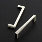 Ravinte 30 Pack Solid 3-3/4 Inch Center to Center Slim Square Bar Drawer Handles Kitchen Cabinet Handles Brushed Nickel Drawer Pulls Kitchen Cabinet Hardware Pulls