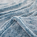 Exclusivo Mezcla Plush Fuzzy Fleece Bed Blanket King Size, Super Soft, Fluffy and Warm Blankets, Suitable for All Seasons (Mixed Teal, 90x104 Inches)