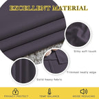 NICETOWN Greyish Purple Room Darkening Curtain Panels - Triple Weave Thermal Insulated Grommet Room Darkening Window Draperies and Curtains for Bedroom (Set of 2, 66 x 54 inches)