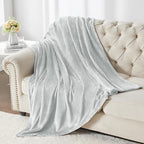 BEDELITE Fleece Blanket Dove Grey Throw Blankets for Couch & Bed, Luxury Plush Cozy Fuzzy Blanket 50x60 inches, Super Soft Warm Lightweight Throw Blanket for Travel Camping