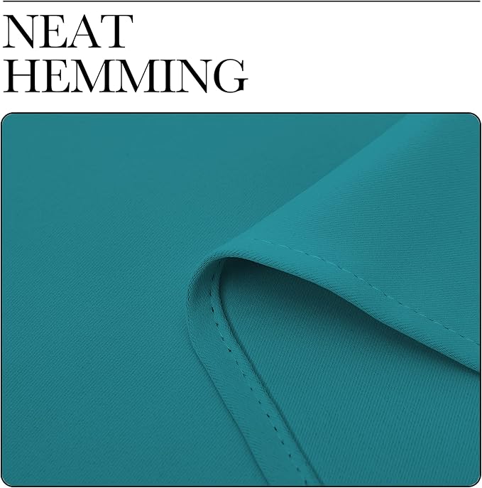 NICETOWN Room Darkening Curtains 90 inch Length 2 Panels, Thermal Insulated Grommet Blackout Curtains for Modern Casual Elegant Bedroom Kids Room Theme Decoration (Peacock Teal, 2 Pieces, W55)