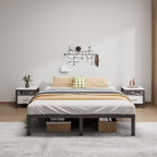 Metal Bed Frame King Size - 12 Inch Heavy-Duty King Platform Bed Frame No Box Spring Needed, Easy Assembly, Noise-Free, Sturdy Mattress Foundation, Underbed Storage Space
