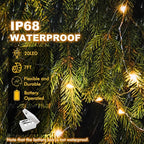 20 Pack Fairy Lights Battery Operated - 3 Speed Modes, 7Ft 20 LED String Twinkle Lights, Waterproof Copper Wire, Mini Firefly Light for Mason Jars Vases Christmas Decor, Warm White