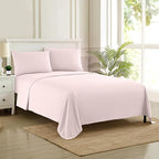 Queen Size Bed Sheets - Breathable Luxury Sheets with Full Elastic & Secure Corner Straps Built In - 1800 Supreme Collection Soft Deep Pocket Bedding, Sheet Set, EXTRA DEEP pocket - Queen, Pale Pink