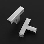 5 Pack Brushed Nickel Cabinet Knobs - Kitchen Cabinet Knobs Silver Cabinet Pulls for Kitchen Cabinet Drawer Stainless Steel Dresser Knobs for Cabinet Hardware 2in Length Single Hole Square