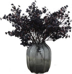 20pcs Babys Breath Artificial Flowers Gypsophila Bouquet Bulk Fake Spring Silk Small Flowers Real Touch Faux Floral for Home Kitchen Garden Wedding Christmas Halloween Party DIY Decor (Black)