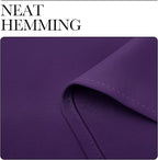 NICETOWN Purple Blackout Curtains 78 inches Long, Niose Reducing and Thermal Insulated Room Darkening Curtains for Girls Bedroom Living Room Window Decoration (55 inches Wide, 2 Panels)