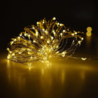 Karlling USB Plug in LED Fairy Lights,2 Packs of 50 LED Bulbs 16 Ft Silver Wire Starry String Lights for Bedroom Patio Garden Party Wedding Commercial Lighting (Warm White)