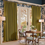 Lazzzy Velvet Blackout Curtains Thermal Insulated Room Window Drapes Super Soft Luxury Curtains for Living Room Bedroom Rod Pocket 2 Panels, Golden Olive, 52" W x 96" L