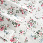 Laura Ashley - Flannel Sheets Queen Size, Anti-Pilling & Wrinkle Resistant Cotton, Touchably Soft for All-Season Comfort - Bed Sheets with Matching Pillowcases & Fitted Sheet (Le Fleur Pink)