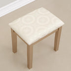 Roundhill Furniture Moniys Wood Moniya Makeup Vanity Table and Stool Set, Gold