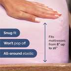 King 6 Piece Sheet Set - Comfy Breathable & Cooling - Ultra-Soft Hotel Luxury Bedding Set with 8-16 Inch Deep Pockets - 1 Flat & 1 Fitted Sheet & 4 Pillowcases - Wrinkle Free & Easy Care - Light Pink