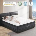 Full Mattresses, 14 Inch Memory Foam Hybrid Mattress in a Box with Pocket Springs for Motion Isolation Pressure Relief, 100 Nights Trial, CertiPUR-US