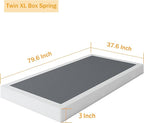 Box Spring Twin XL - 3 Inch Heavy Duty Low Profile Metal Box Springs for Twin XL Bed, Mattress Foundation, Easy Assembly,Easy Clean Cover