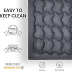 SLEEP ZONE Queen Mattress Topper Cooling Mattress Pad Cover Fluffy Down Alternative Bed Topper 8-21 Inch Deep Pocket, Queen