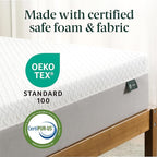 ZINUS 8 Inch Green Tea Essential Memory Foam Mattress [New Version], Full, Fiberglass Free, Medium Feel, Breathable Airflow Memory Foam, Certified Safe Foams & Fabric, Mattress in A Box
