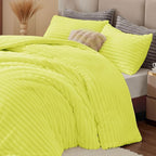 BEDELITE Fleece Twin Comforter Set -Super Soft & Warm Fluffy Charlock Bedding, Luxury Fuzzy Heavy Bed Set for Winter with 1 Pillow case