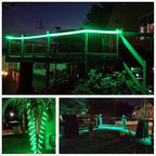 Green LED Rope Light, 20Ft LED Strip Lights Outdoor Waterproof Decorative Lighting for Indoor/Outdoor Decorations, Deck, Patio, Party and Bedroom Decorations