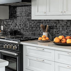 JOY DECOR 6 Pack Cabinet Handles, Brushed Nickel Cabinet Pulls, 6-1/4 Inch Kitchen Closet Handles Square Drawer Pulls Stainless Steel Drawer Hardware, 160mm Hole Centers