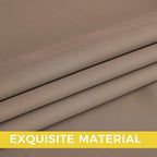 NICETOWN Cappuccino Grommet Drapes - Thermal Insulated Window Treatments for Living Room, Yard, Office, Flat, Hall - Heavy-Duty Construction, 2 Panels, W52 x L95