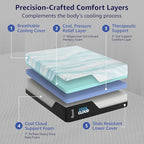 ROOST SLEEP Memory Foam Mattress, 12-Inch Twin XL – Cool Cloud Gel Foam Bed for Extra Length Comfort – Pressure-Relieving, Supportive, and Cooling Sleep Surface