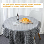 70 Inch Clear Round Table Cover Protector 1.5mm Thick Table Protector for Dining Room Waterproof Plastic PVC Vinyl Tablecloth Cover Circle Tabletop Desk Pad Mat for Furnture Coffee End Bed Side Table