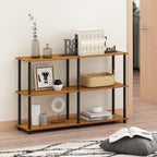 Furinno Wire End Table, Side Table, Brown